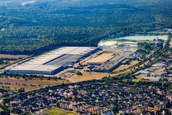 Image drone de Pneus Goodyear Dunlop Allemagne à Philippsburg dans le département Bade-Wurtemberg, Allemagne