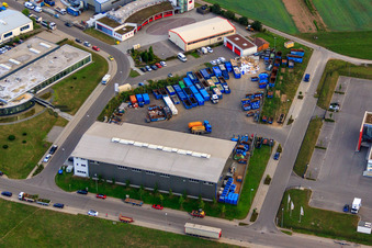 Enregistrement par drone de Centre de recyclage et service de conteneurs KÖMPF à Calw dans le département Bade-Wurtemberg, Allemagne