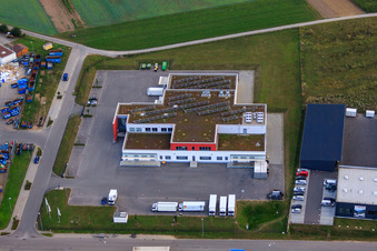 Vue aérienne de Rue Robert-Bosch à Calw dans le département Bade-Wurtemberg, Allemagne