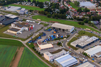 Photographie aérienne de Centre de recyclage et service de conteneurs KÖMPF à Calw dans le département Bade-Wurtemberg, Allemagne