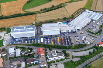 Enregistrement par drone de Kömpf Construction Center GmbH à Calw dans le département Bade-Wurtemberg, Allemagne