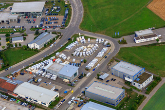Vue aérienne de Autohaus Weeber GmbH SEAT à Calw dans le département Bade-Wurtemberg, Allemagne