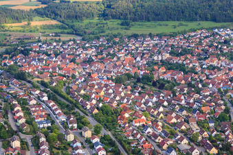 Vue aérienne de District du nord-ouest à le quartier Stammheim in Calw dans le département Bade-Wurtemberg, Allemagne