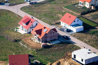 Vue oblique de Nouvelle zone de développement NE, Im Unterfeld à le quartier Schaidt in Wörth am Rhein dans le département Rhénanie-Palatinat, Allemagne