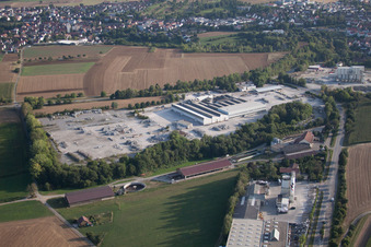 Mühlackerstraße, entreprise Kömpf à le quartier Darmsheim in Sindelfingen dans le département Bade-Wurtemberg, Allemagne hors des airs