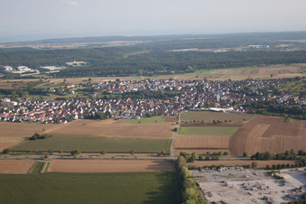 Vue aérienne de Quartier Dagersheim in Böblingen dans le département Bade-Wurtemberg, Allemagne