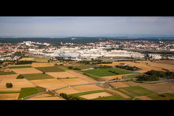 Vue aérienne de Usine Mercedes Benz à Sindelfingen dans le département Bade-Wurtemberg, Allemagne