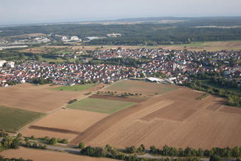 Vue aérienne de Quartier Dagersheim in Böblingen dans le département Bade-Wurtemberg, Allemagne