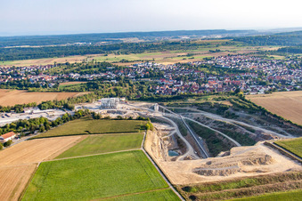Carrière Sindelfingen-Darmsheim à le quartier Darmsheim in Sindelfingen dans le département Bade-Wurtemberg, Allemagne vue d'en haut