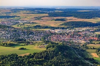 Vue aérienne de Vue de la ville depuis le sud à Weil der Stadt dans le département Bade-Wurtemberg, Allemagne