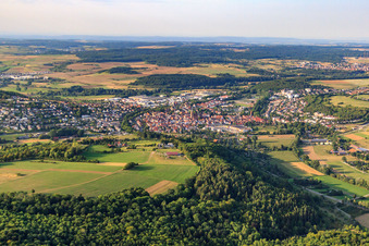 Vue aérienne de Vue de la ville depuis le sud à Weil der Stadt dans le département Bade-Wurtemberg, Allemagne
