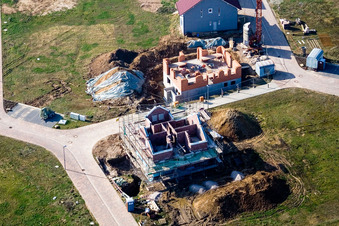 Nouvelle zone de développement NE, Im Unterfeld à le quartier Schaidt in Wörth am Rhein dans le département Rhénanie-Palatinat, Allemagne vue d'en haut