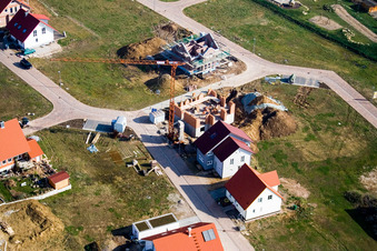 Nouvelle zone de développement NE, Im Unterfeld à le quartier Schaidt in Wörth am Rhein dans le département Rhénanie-Palatinat, Allemagne vue du ciel