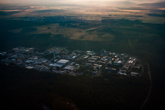 Image drone de KIT Nord à le quartier Leopoldshafen in Eggenstein-Leopoldshafen dans le département Bade-Wurtemberg, Allemagne