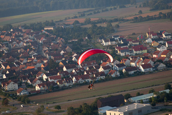 Vue aérienne de Quartier Büchenau in Bruchsal dans le département Bade-Wurtemberg, Allemagne