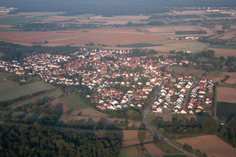 Quartier Staffort in Stutensee dans le département Bade-Wurtemberg, Allemagne d'en haut