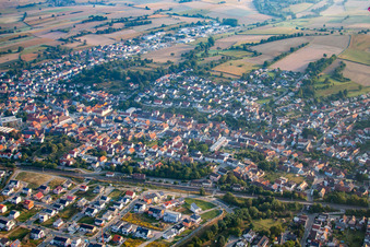 Quartier Jöhlingen in Walzbachtal dans le département Bade-Wurtemberg, Allemagne d'en haut