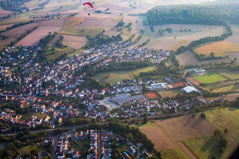 Quartier Jöhlingen in Walzbachtal dans le département Bade-Wurtemberg, Allemagne vue d'en haut