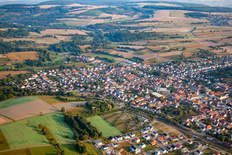 Quartier Jöhlingen in Walzbachtal dans le département Bade-Wurtemberg, Allemagne vue du ciel