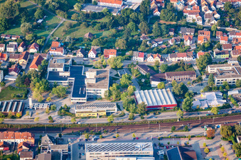 Vue aérienne de LMG à le quartier Berghausen in Pfinztal dans le département Bade-Wurtemberg, Allemagne