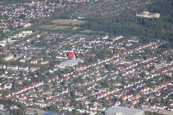 Vue d'oiseau de Quartier Innenstadt-West in Karlsruhe dans le département Bade-Wurtemberg, Allemagne