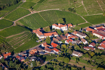 Château de Neuweir à le quartier Neuweier in Baden-Baden dans le département Bade-Wurtemberg, Allemagne d'en haut