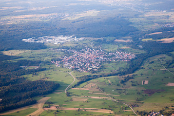 Quartier Ittersbach in Karlsbad dans le département Bade-Wurtemberg, Allemagne vue du ciel