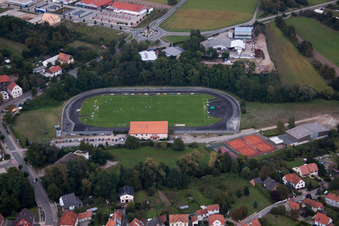 Lauterbourg dans le département Bas Rhin, France d'en haut