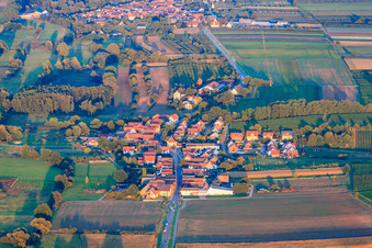 Photographie aérienne de Vue du village depuis l'ouest à Hergersweiler dans le département Rhénanie-Palatinat, Allemagne