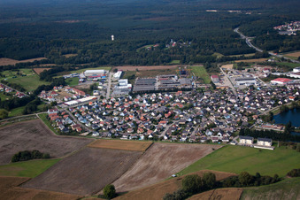 Soufflenheim dans le département Bas Rhin, France vue du ciel