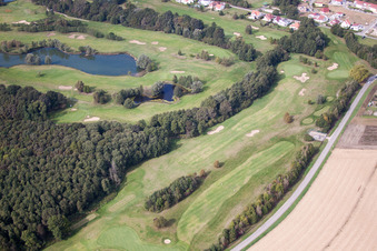 Club de golf de Baden-Baden Soufflenheim à Soufflenheim dans le département Bas Rhin, France depuis l'avion