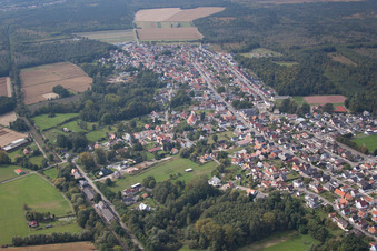 Schirrhoffen dans le département Bas Rhin, France vue du ciel