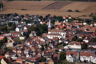Photographie aérienne de Hochfelden dans le département Bas Rhin, France