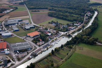 Vue oblique de Hochfelden dans le département Bas Rhin, France