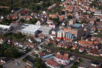 Hochfelden dans le département Bas Rhin, France d'en haut
