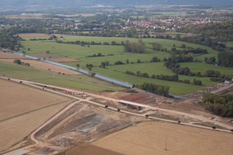 Lupstein dans le département Bas Rhin, France d'en haut