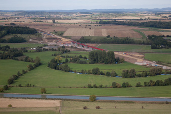 Lupstein dans le département Bas Rhin, France hors des airs