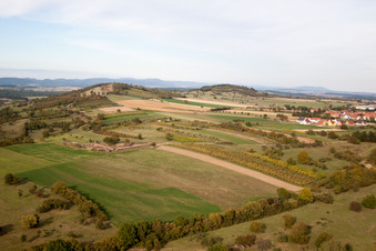 Vue aérienne de Imbsheim dans le département Bas Rhin, France