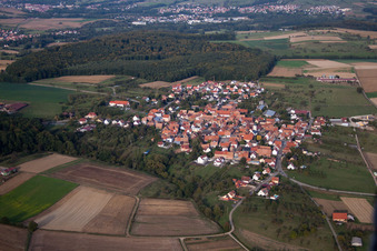Engwiller dans le département Bas Rhin, France depuis l'avion