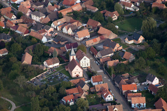 Vue d'oiseau de Griesbach dans le département Bas Rhin, France