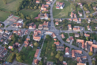 Enregistrement par drone de Merkwiller-Pechelbronn dans le département Bas Rhin, France