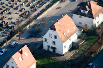 Rue Zeppelin à Kandel dans le département Rhénanie-Palatinat, Allemagne hors des airs