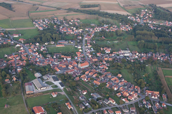 Riedseltz dans le département Bas Rhin, France vue du ciel