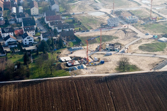 Nouvelle zone de développement Am Höhenweg à Kandel dans le département Rhénanie-Palatinat, Allemagne vue d'en haut