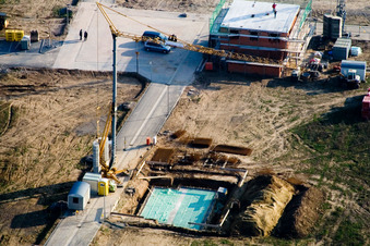 Image drone de Nouvelle zone de développement Am Höhenweg à Kandel dans le département Rhénanie-Palatinat, Allemagne