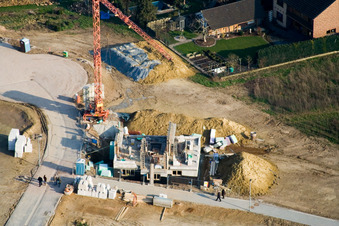 Nouvelle zone de développement Am Höhenweg à Kandel dans le département Rhénanie-Palatinat, Allemagne vu d'un drone