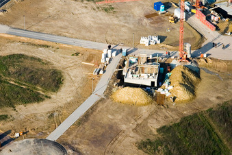 Vue d'oiseau de Nouvelle zone de développement Am Höhenweg à Kandel dans le département Rhénanie-Palatinat, Allemagne