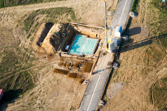 Enregistrement par drone de Nouvelle zone de développement Am Höhenweg à Kandel dans le département Rhénanie-Palatinat, Allemagne