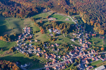 Climbach dans le département Bas Rhin, France d'en haut