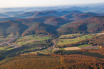 Wingen dans le département Bas Rhin, France d'un drone